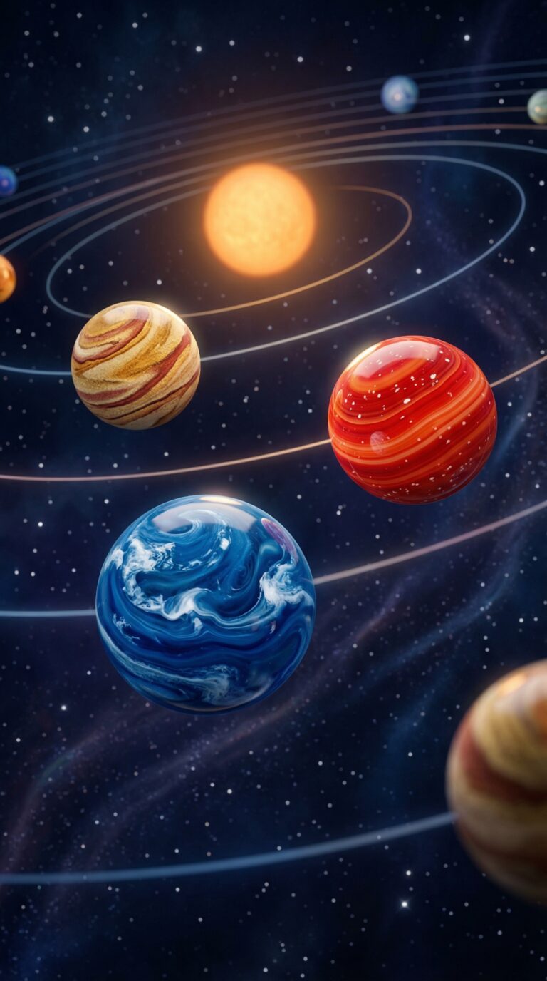 Planeten-Murmeln