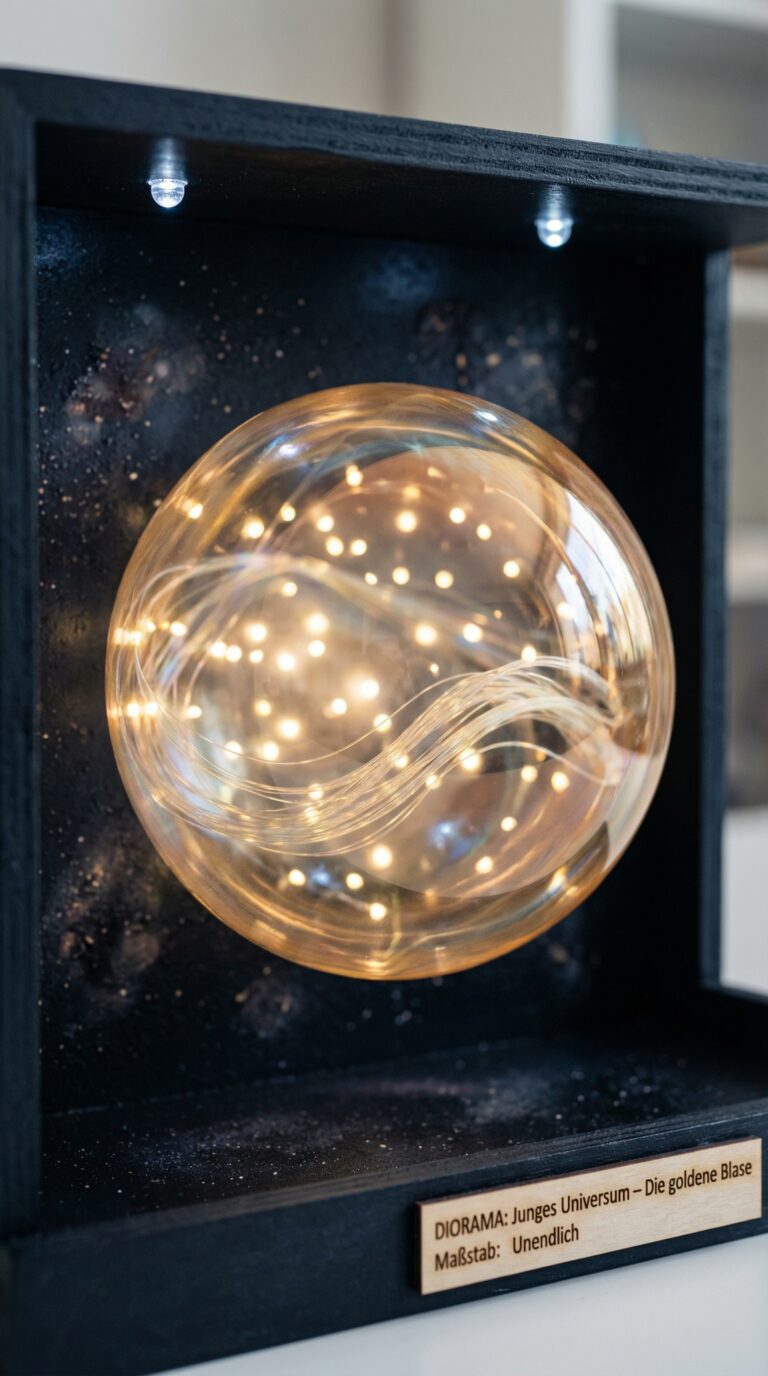 Diorama: Ein Tag als Junges Universum.