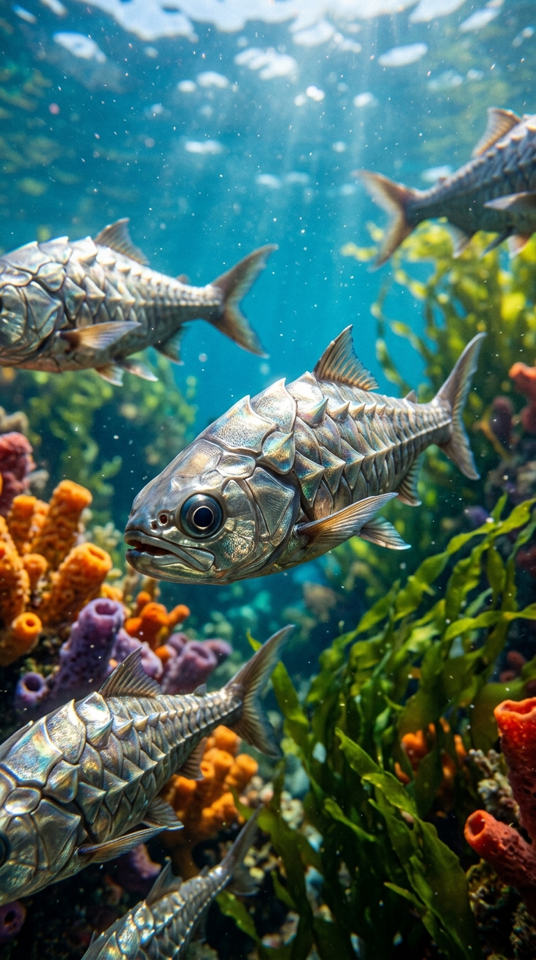 Fische mit Panzern