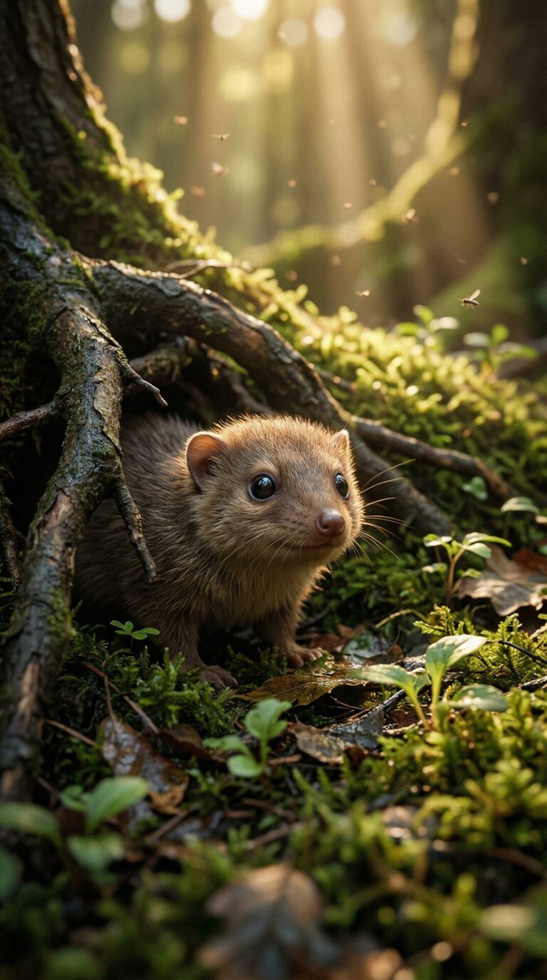 Kleine Tiere wachen auf