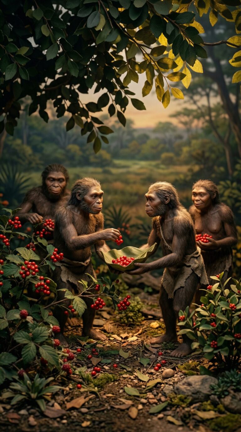 Diorama: Gemeinsames Beeren-Pflücken