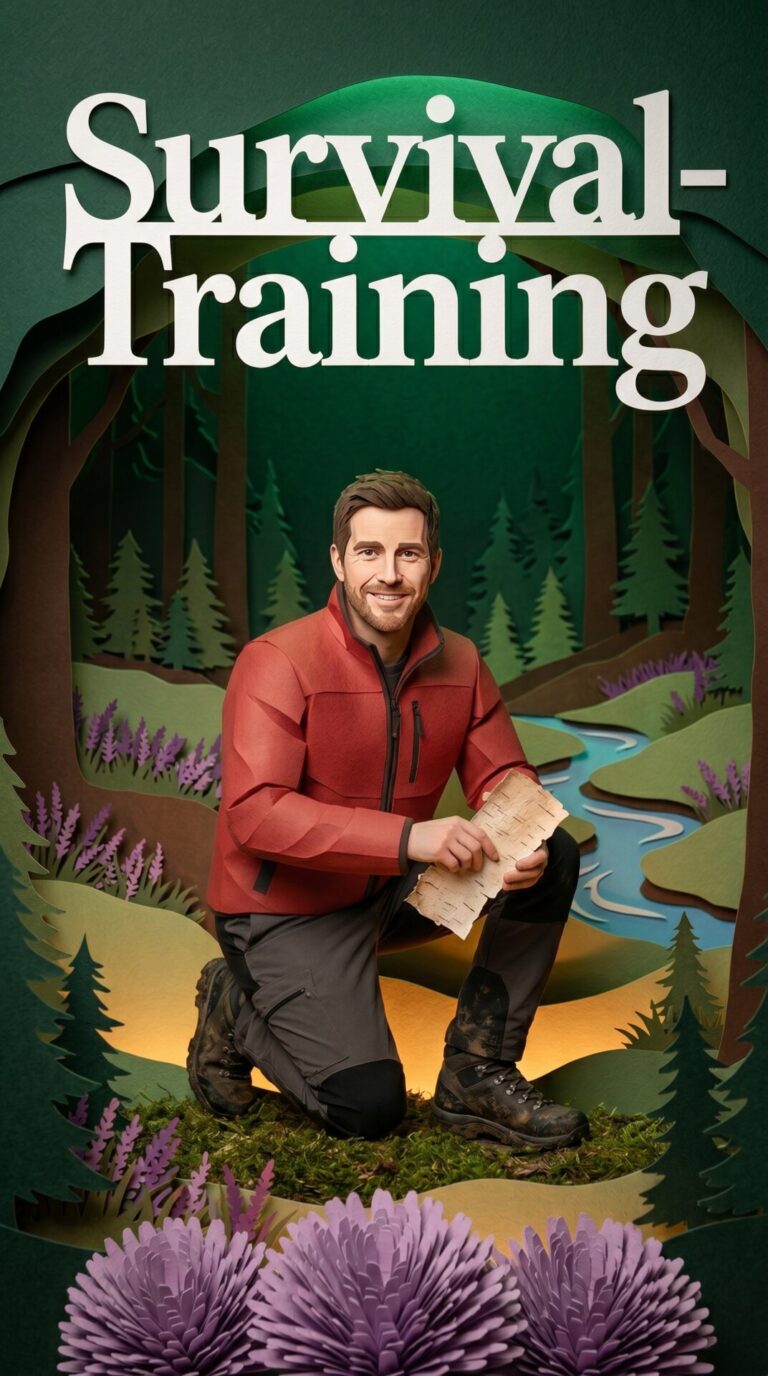 Illustriertes Cover für das Kinderhörbuch: 116 Bear Grylls – Survival-Training - fabelhaft.app