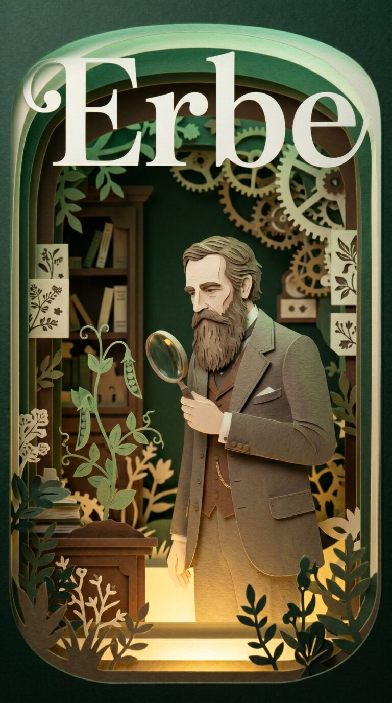 Illustriertes Cover für das Kinderhörbuch: 124 Charles Darwin – Erbe - fabelhaft.app