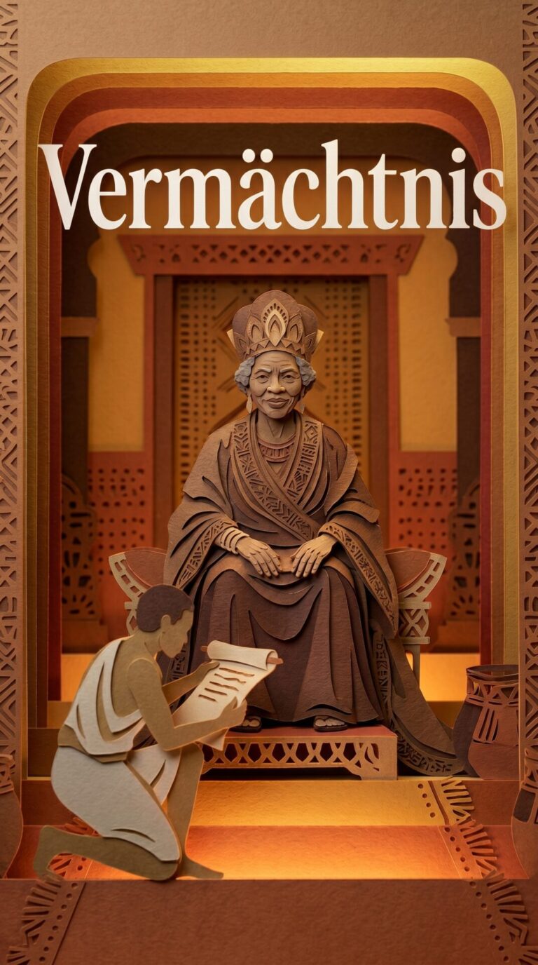 Illustriertes Cover für das Kinderhörbuch: 127 Königin Nzinga – Vermächtnis - fabelhaft.app