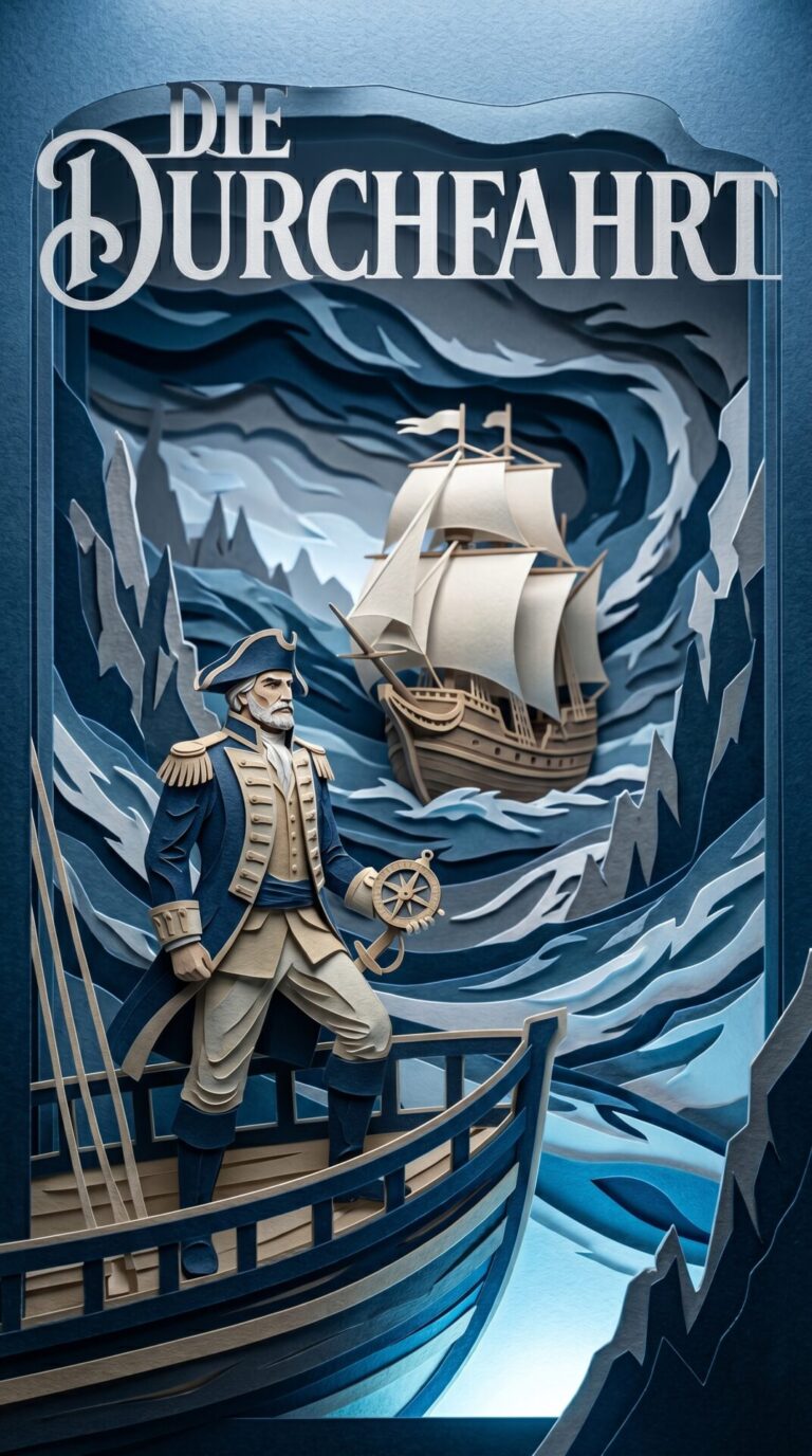 Illustriertes Cover für das Kinderhörbuch: 130 FERDINAND MAGELLAN – DIE DURCHFAHRT - fabelhaft.app