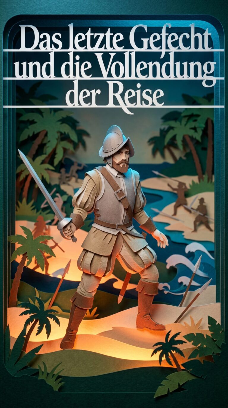 Illustriertes Cover für das Kinderhörbuch: 132 Ferdinand Magellan – Das letzte Gefecht und die Vollendung der Reise - fabelhaft.app