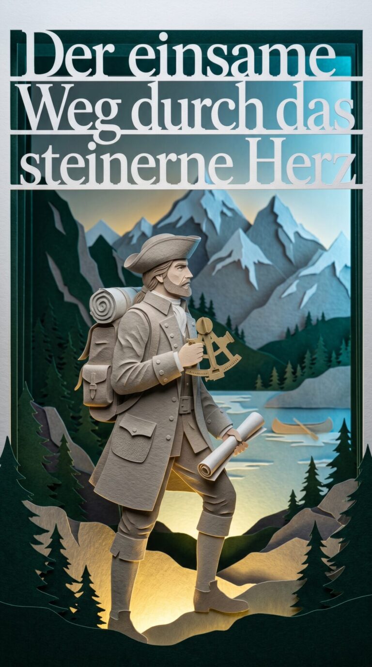 Illustriertes Cover für das Kinderhörbuch: 170 Alexander Mackenzie – Der einsame Weg durch das steinerne Herz - fabelhaft.app