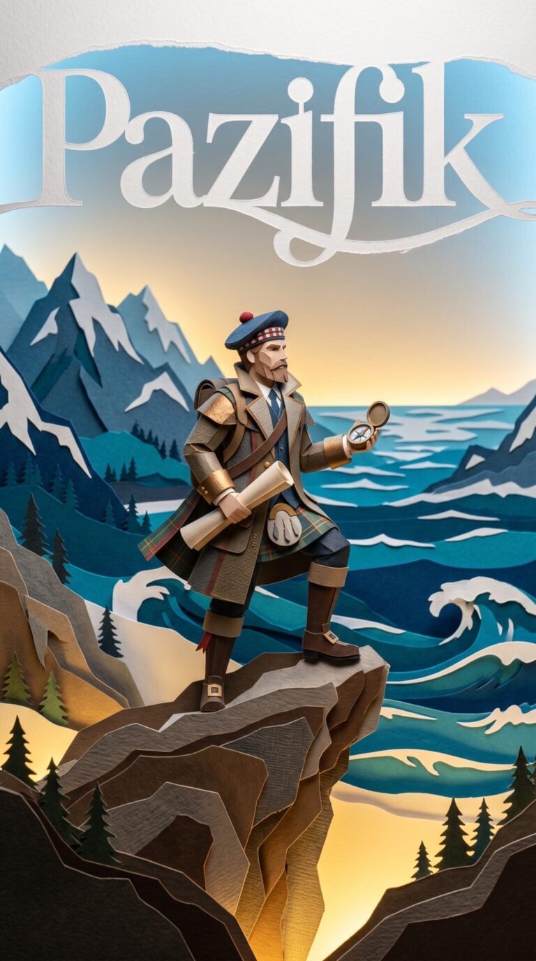 Illustriertes Cover für das Kinderhörbuch: 171 A. Mackenzie – Pazifik - fabelhaft.app