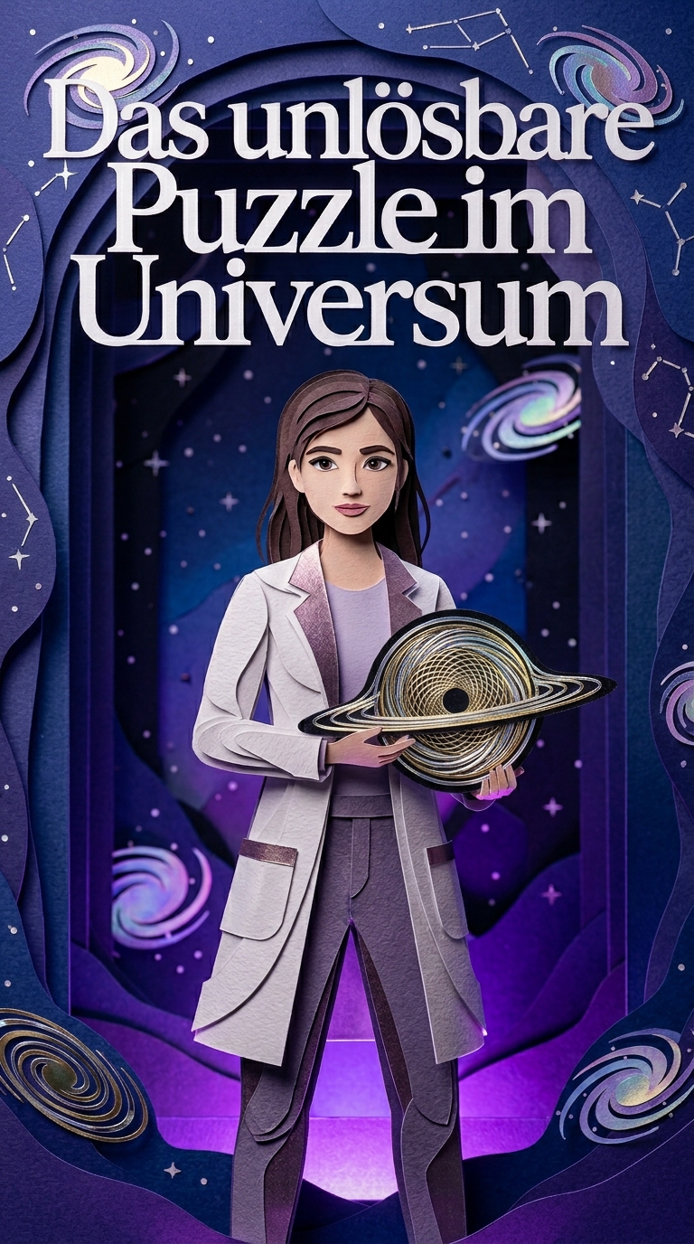 Illustriertes Cover für das Kinderhörbuch: 198 Katie Bouman – Das unlösbare Puzzle im Universum - fabelhaft.app